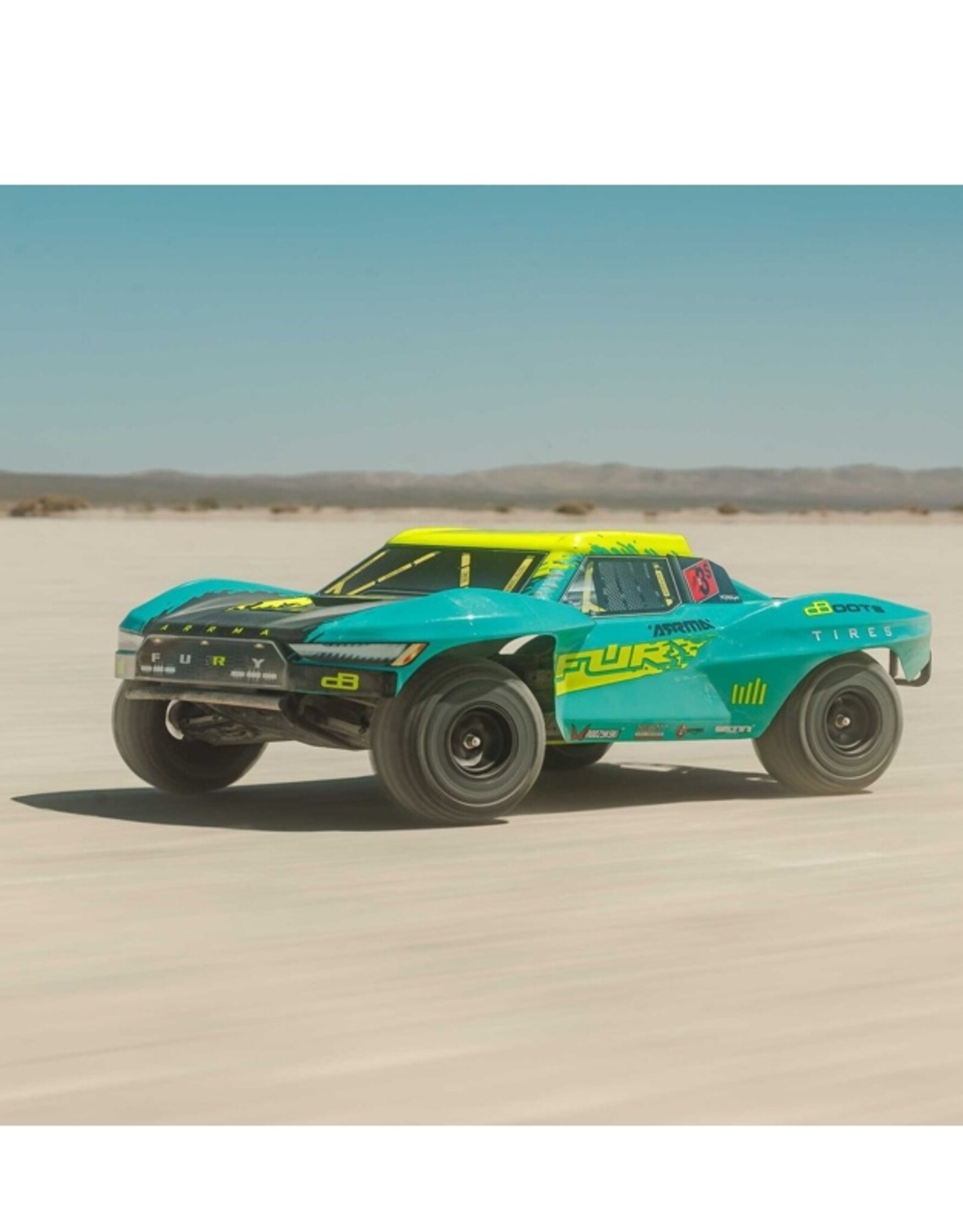 Arrma ARA3521T2 1/10 FURY 223S BLX Brushless 2WD Short Course Truck RTR with DSC, Green