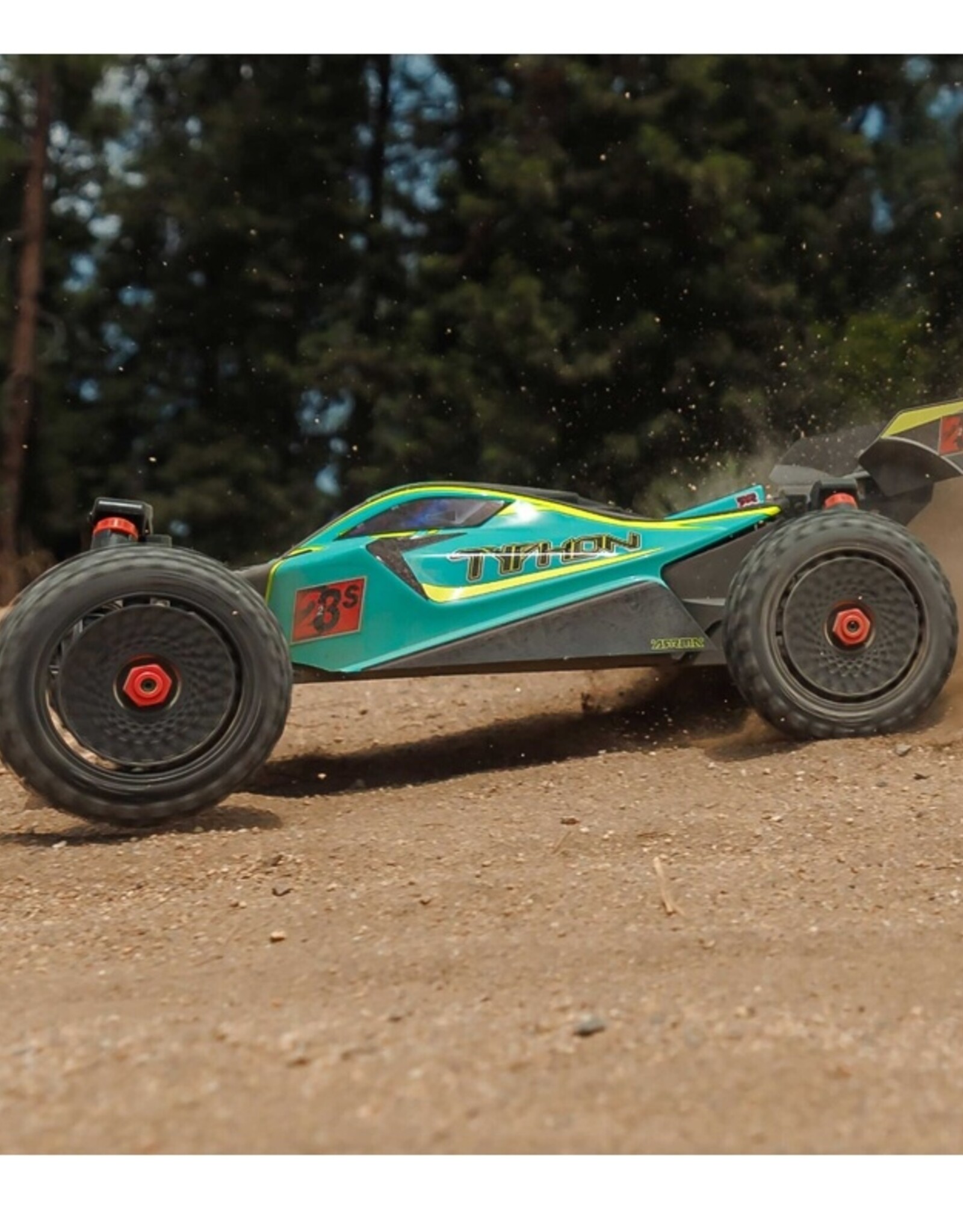 Arrma ARA4306V4T1 1/8 TYPHON 223S BLX Brushless 4X4 Buggy RTR with DSC, Green