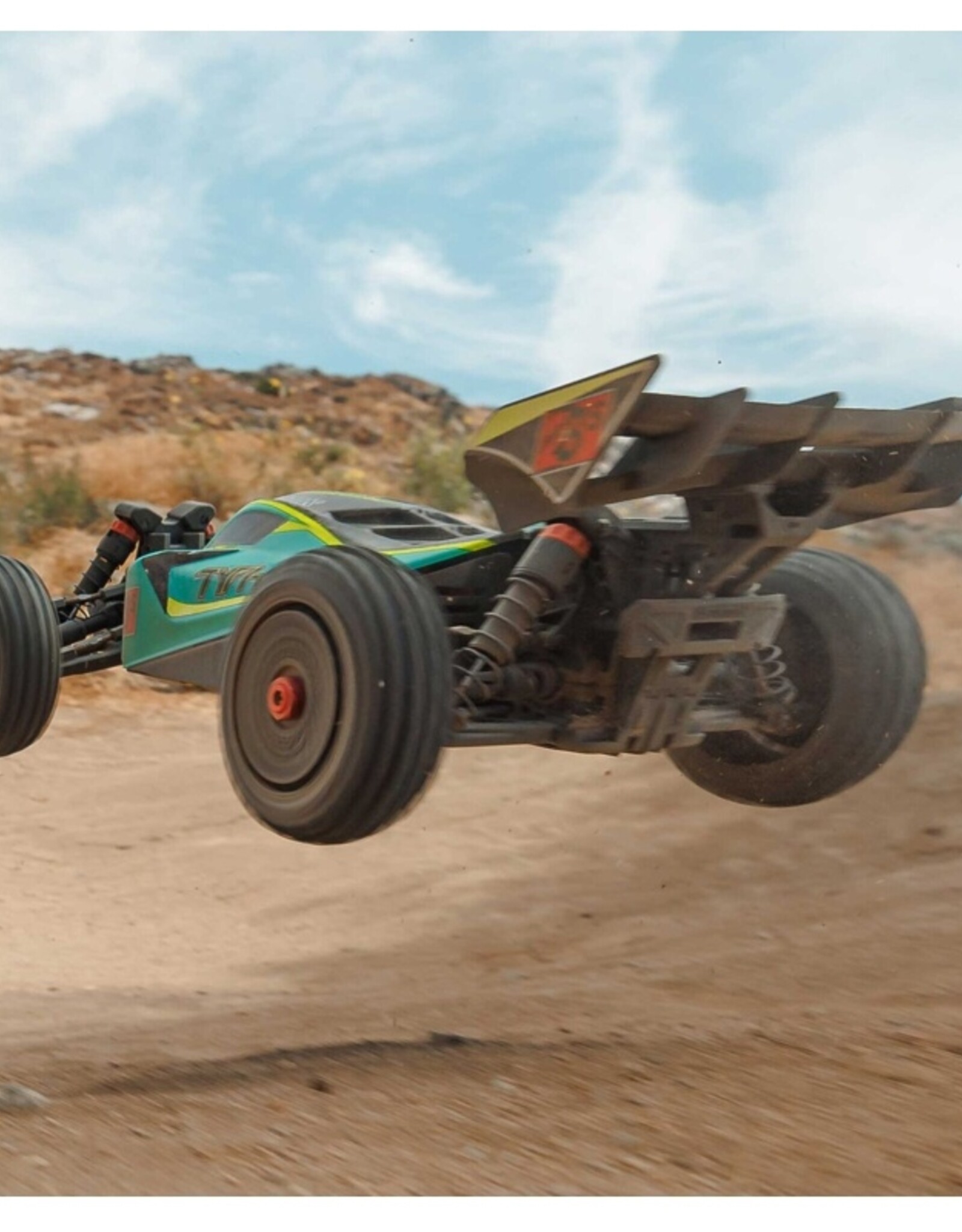 Arrma ARA4306V4T1 1/8 TYPHON 223S BLX Brushless 4X4 Buggy RTR with DSC, Green
