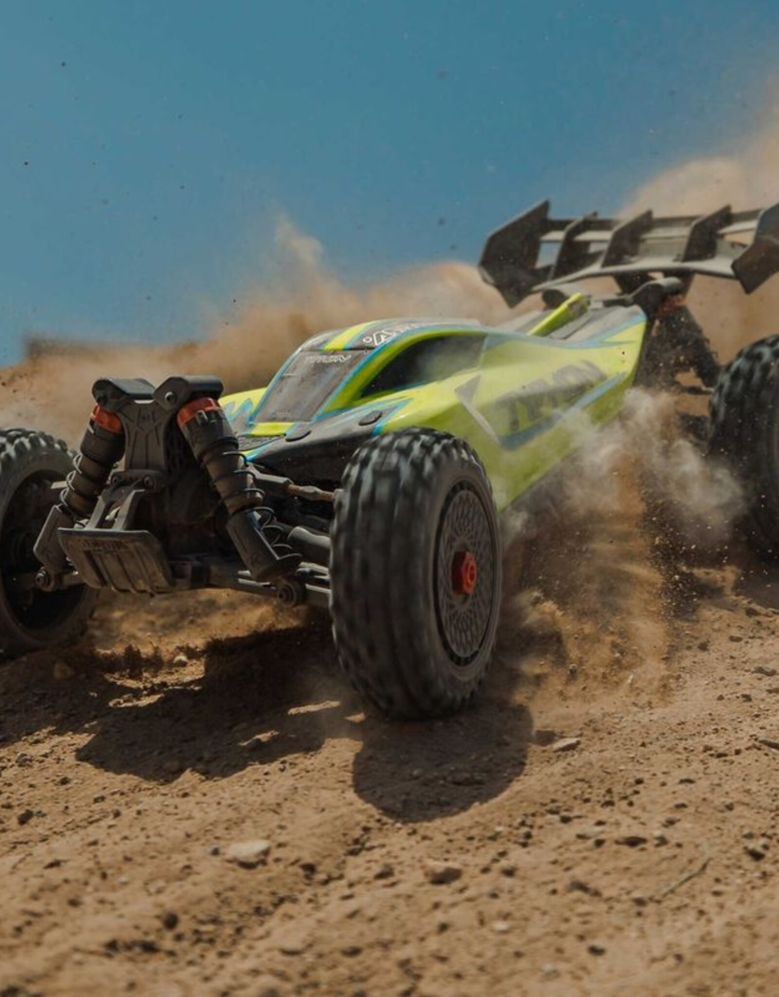 Arrma ARA4306V4T2 1/8 TYPHON 223S BLX Brushless 4X4 Buggy RTR with DSC, Yellow