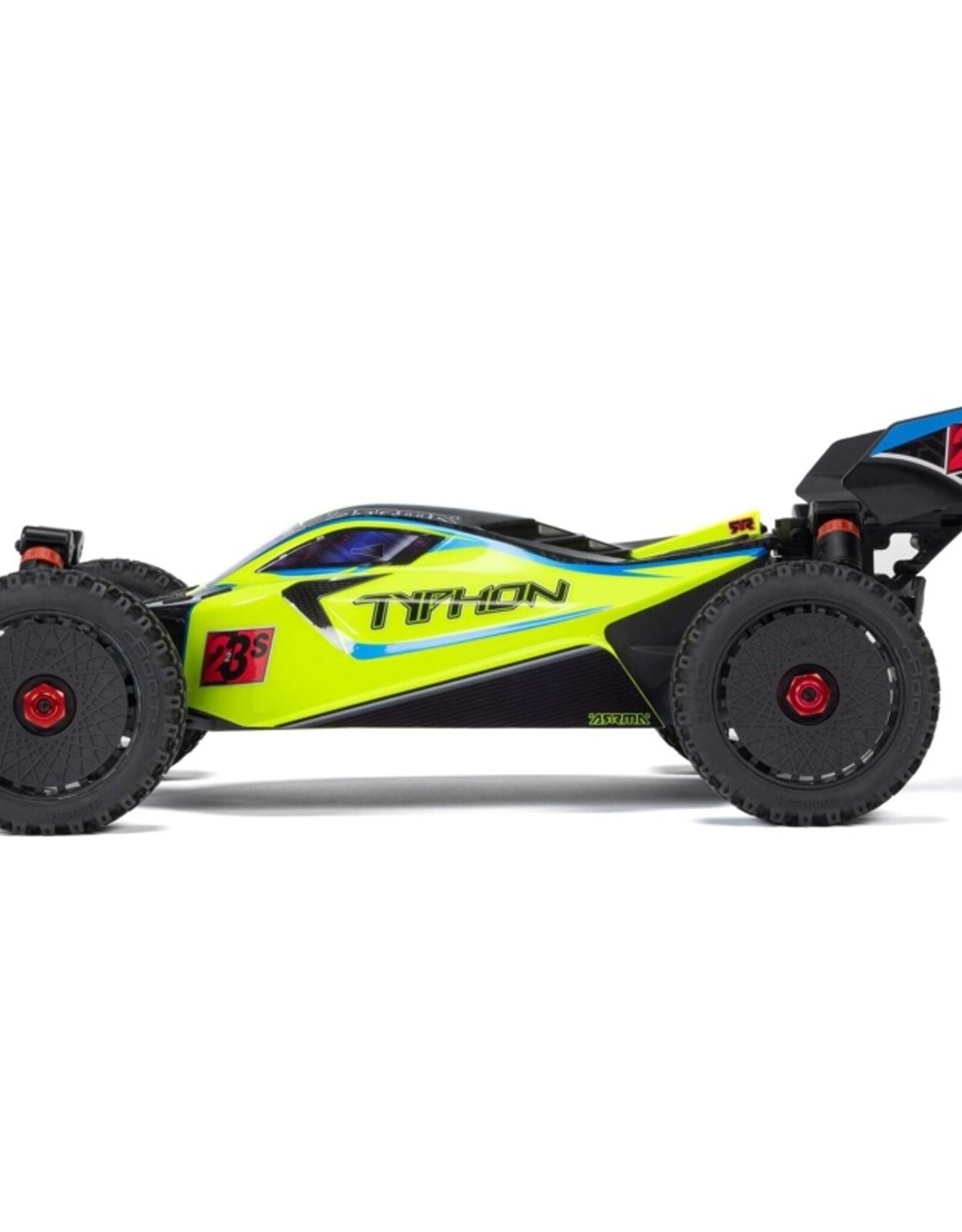 Arrma ARA4306V4T2 1/8 TYPHON 223S BLX Brushless 4X4 Buggy RTR with DSC, Yellow
