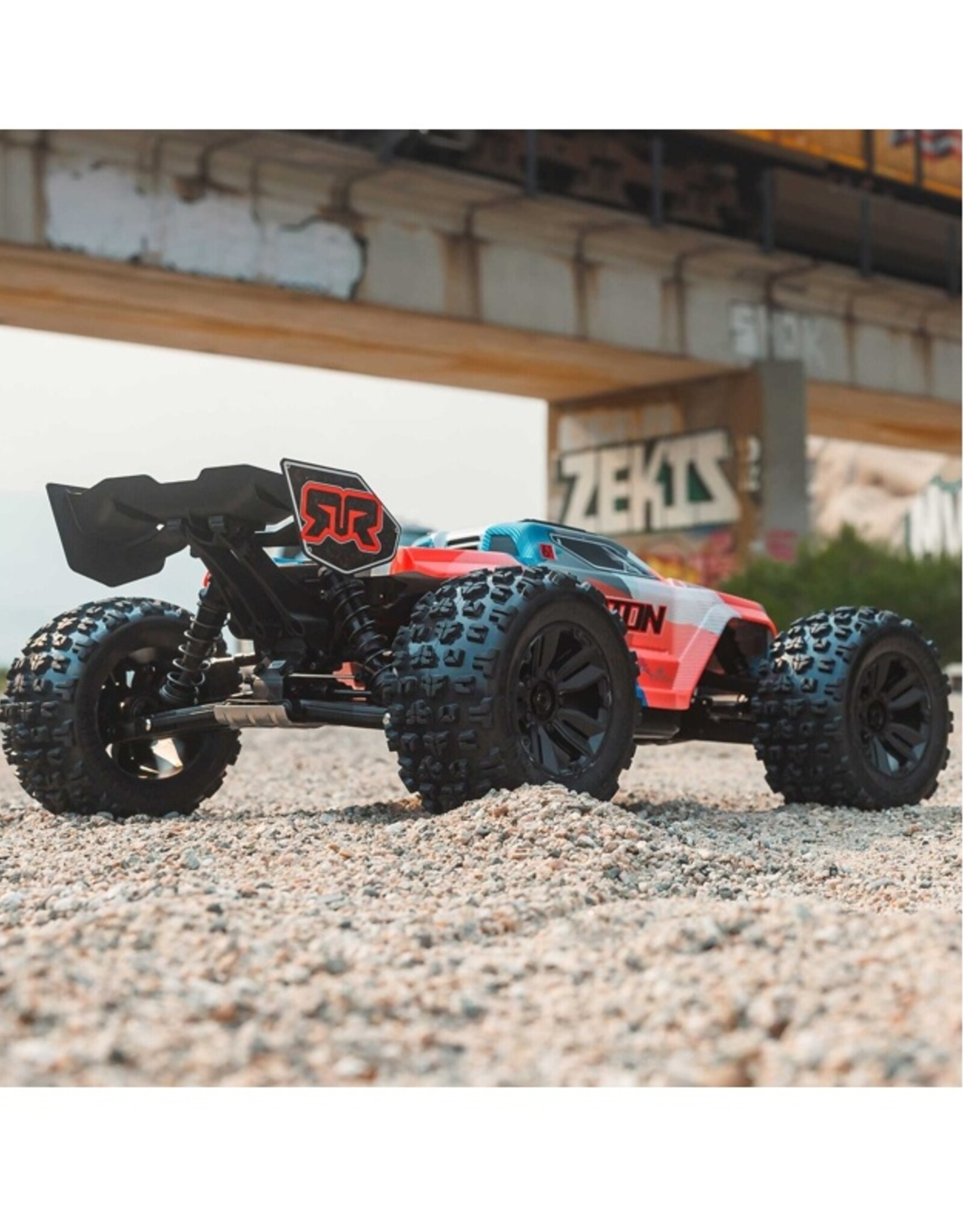 Arrma ARA8608V6T1 1/8 KRATON 6S V6 4X4 BLX Brushless Speed Monster Truck RTR, Blue/Orange
