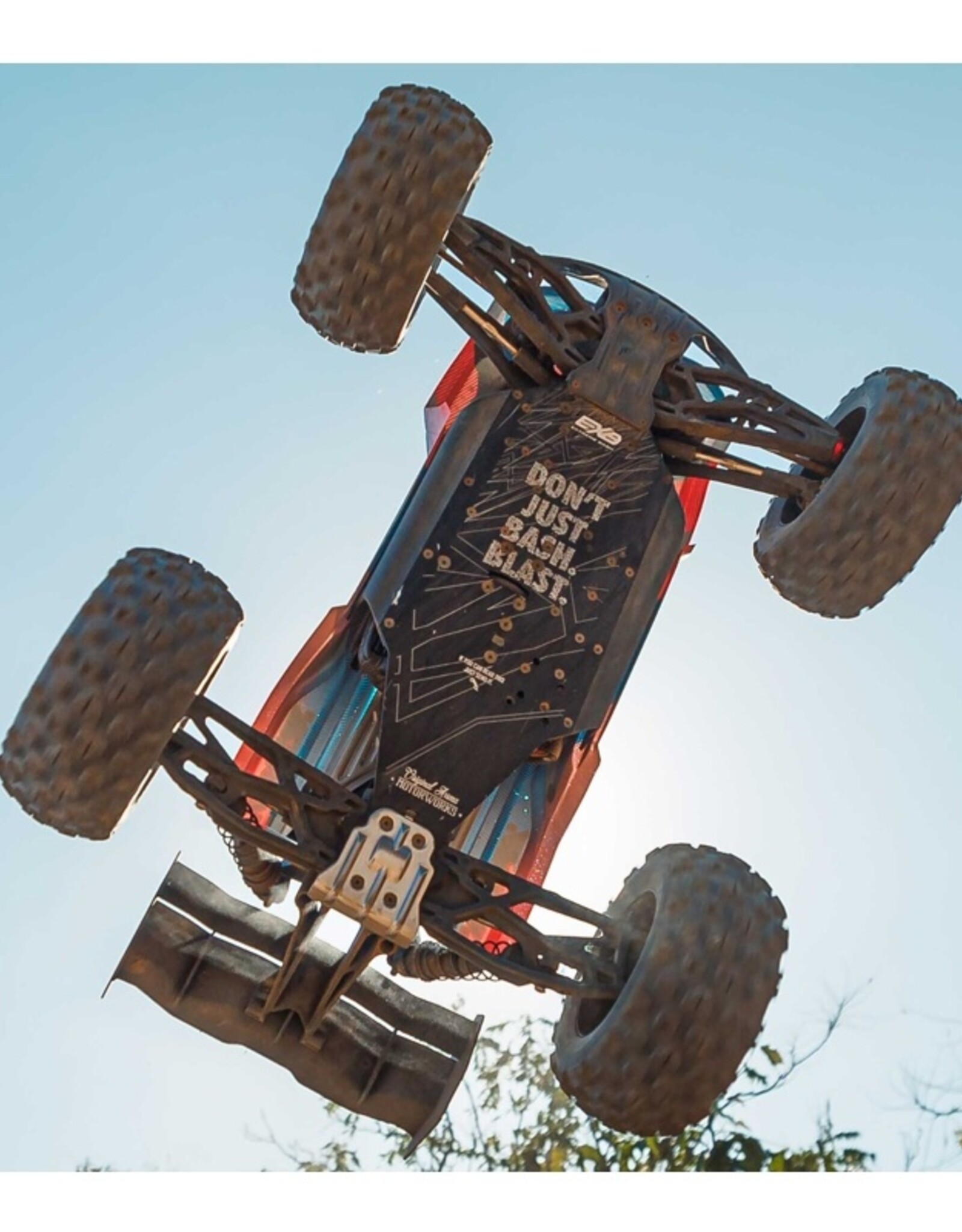 Arrma ARA8608V6T1 1/8 KRATON 6S V6 4X4 BLX Brushless Speed Monster Truck RTR, Blue/Orange