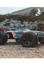 Arrma ARA8608V6T1 1/8 KRATON 6S V6 4X4 BLX Brushless Speed Monster Truck RTR, Blue/Orange