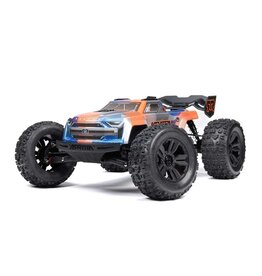 Arrma ARA8608V6T1 1/8 KRATON 6S V6 4X4 BLX Brushless Speed Monster Truck RTR, Blue/Orange