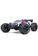 Arrma ARA8608V6T2 1/8 KRATON 6S V6 4X4 BLX Brushless Speed Monster Truck RTR, Blue/Pink