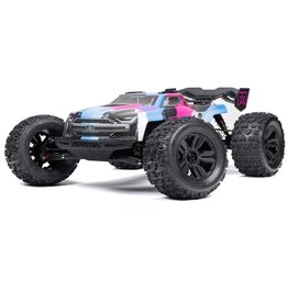Arrma ARA8608V6T2 1/8 KRATON 6S V6 4X4 BLX Brushless Speed Monster Truck RTR, Blue/Pink