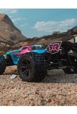 Arrma ARA8608V6T2 1/8 KRATON 6S V6 4X4 BLX Brushless Speed Monster Truck RTR, Blue/Pink