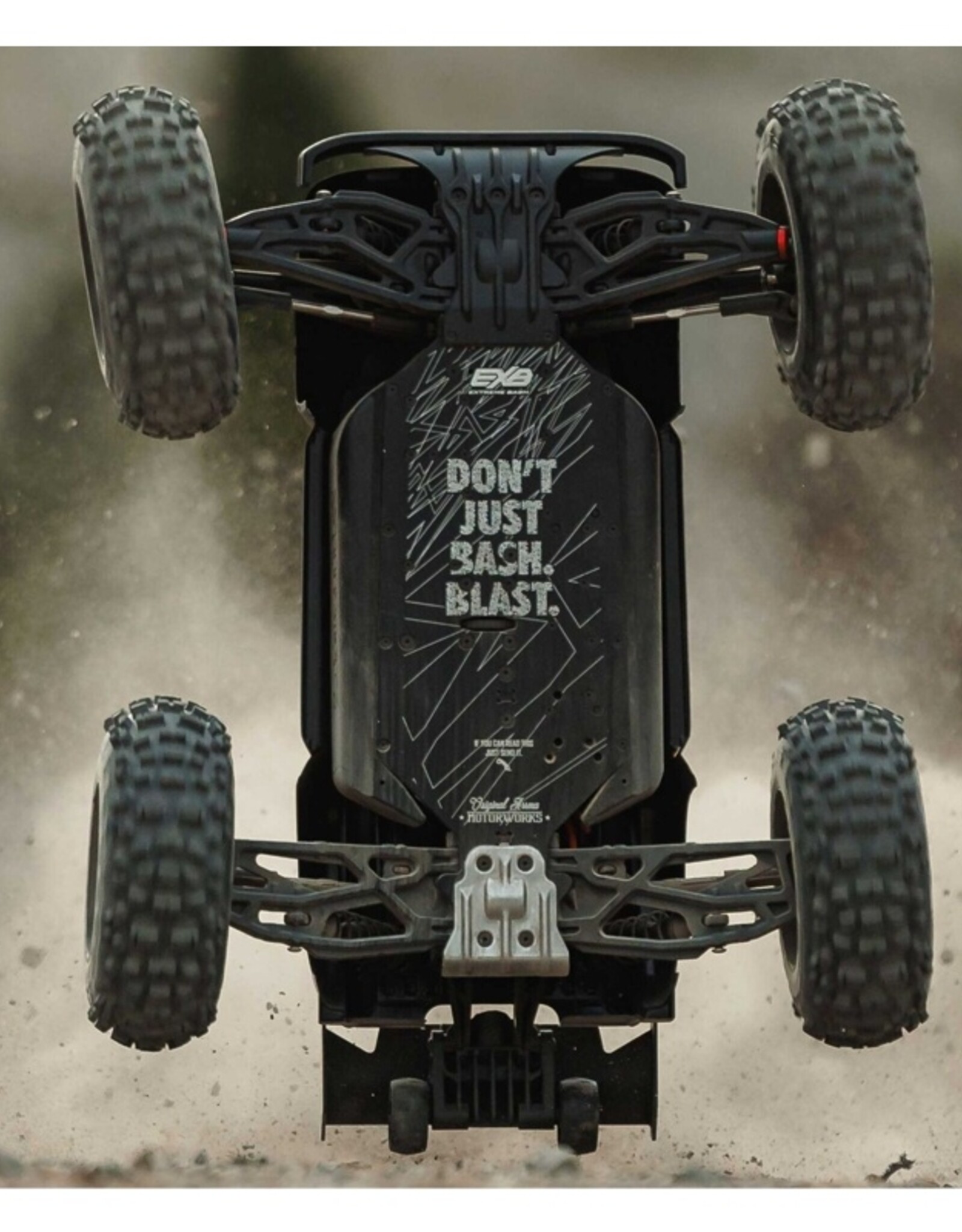 Arrma ARA8611V6T1 1/8 NOTORIOUS 6S V6 4X4 BLX Brushless Stunt Truck RTR, Black