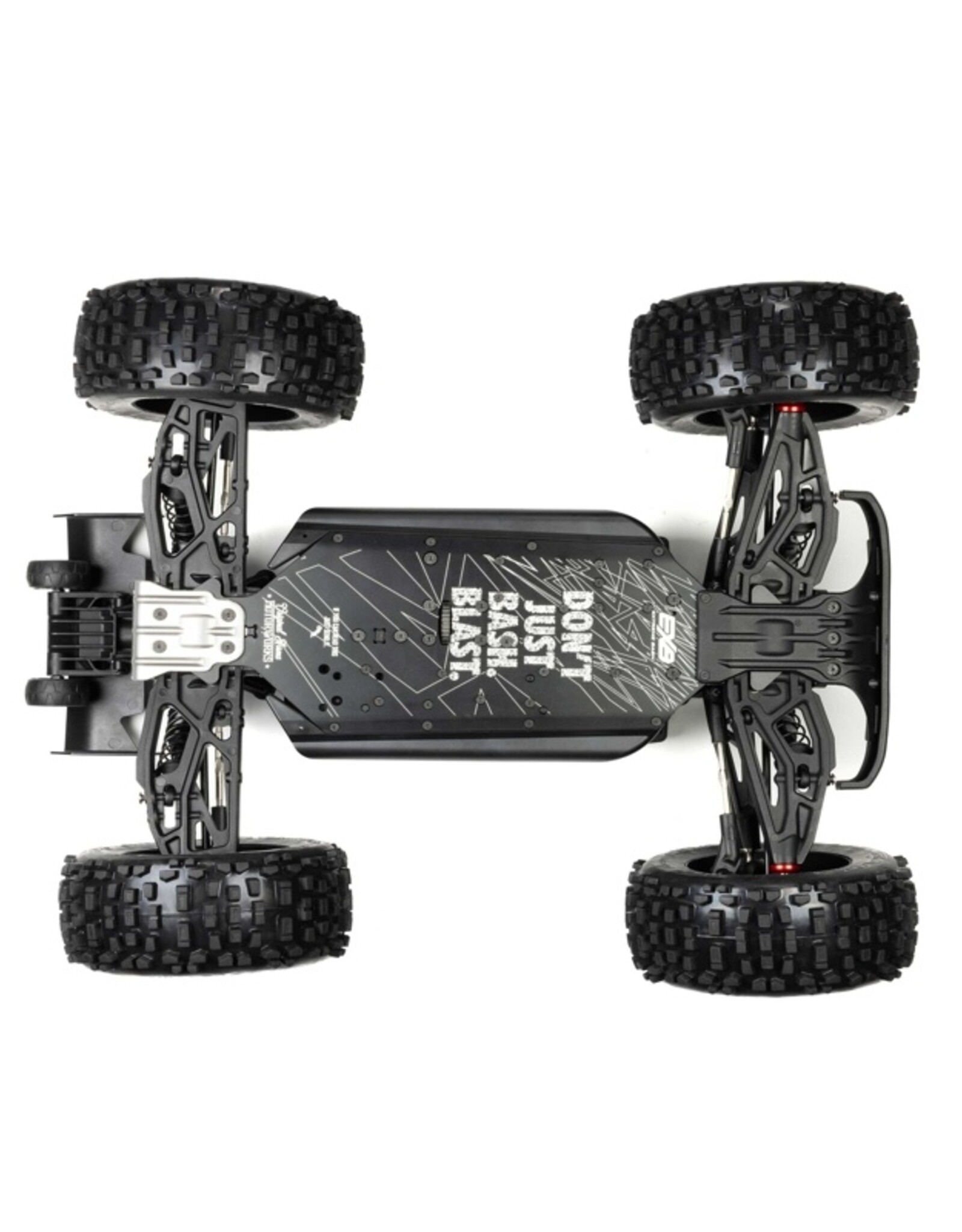 Arrma ARA8611V6T1 1/8 NOTORIOUS 6S V6 4X4 BLX Brushless Stunt Truck RTR, Black