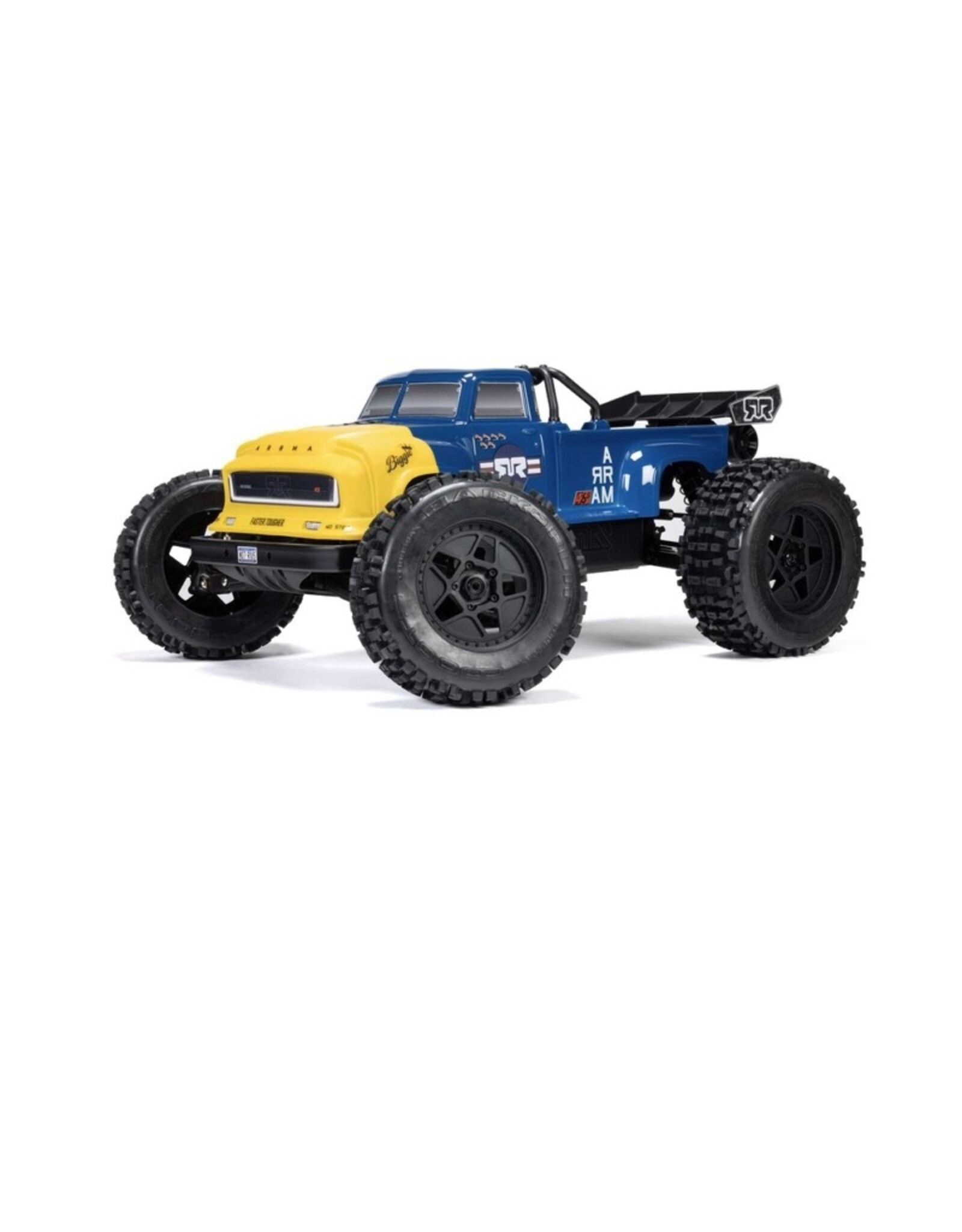 Arrma ARA8611V6T2 1/8 NOTORIOUS 6S V6 4X4 BLX Brushless Stunt Truck RTR, Blue