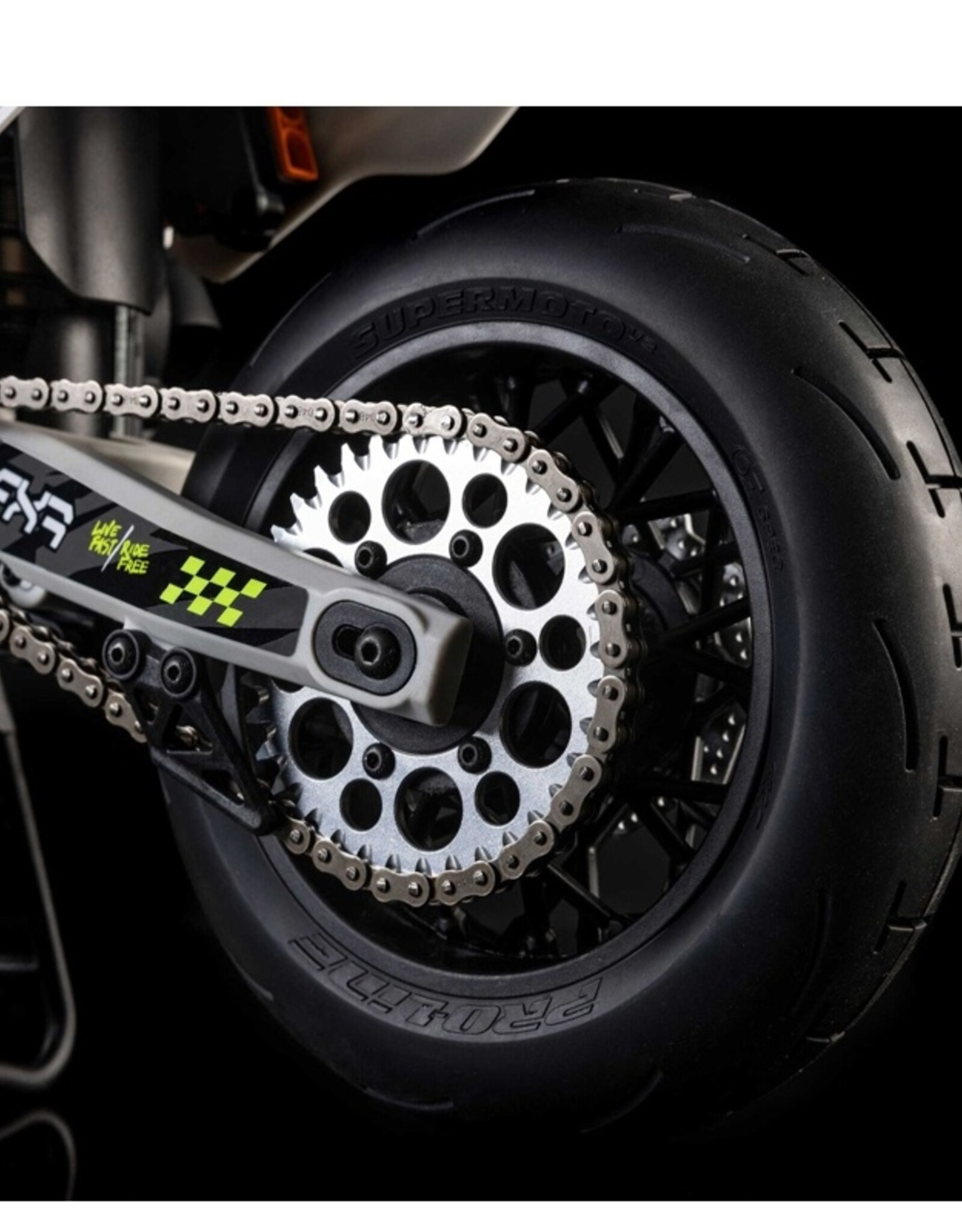 Losi LOS-2310 1/4 Promoto-SM FXR Supermoto Motorcycle RTR (Battery and Charger Included), White