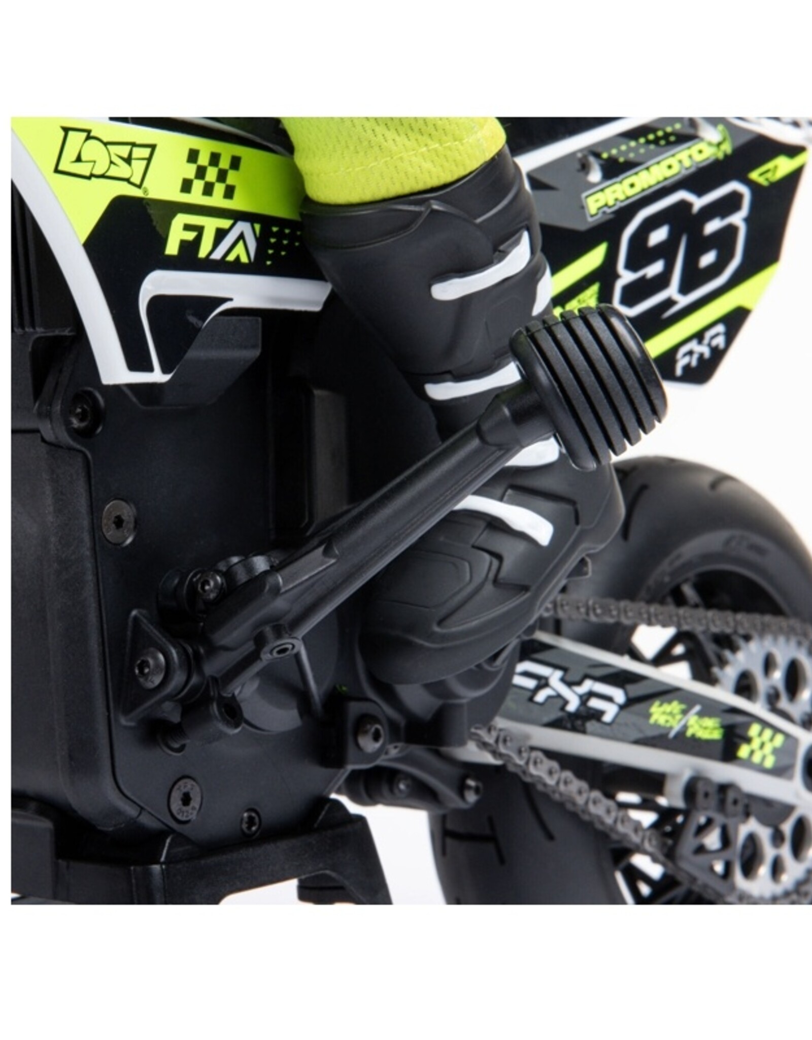 Losi LOS-2310 1/4 Promoto-SM FXR Supermoto Motorcycle RTR (Battery and Charger Included), White
