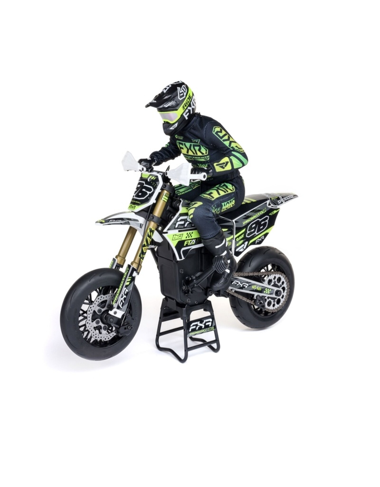 Losi LOS-2272 1/4 Promoto-SM FXR Supermoto Motorcycle RTR Basic, White