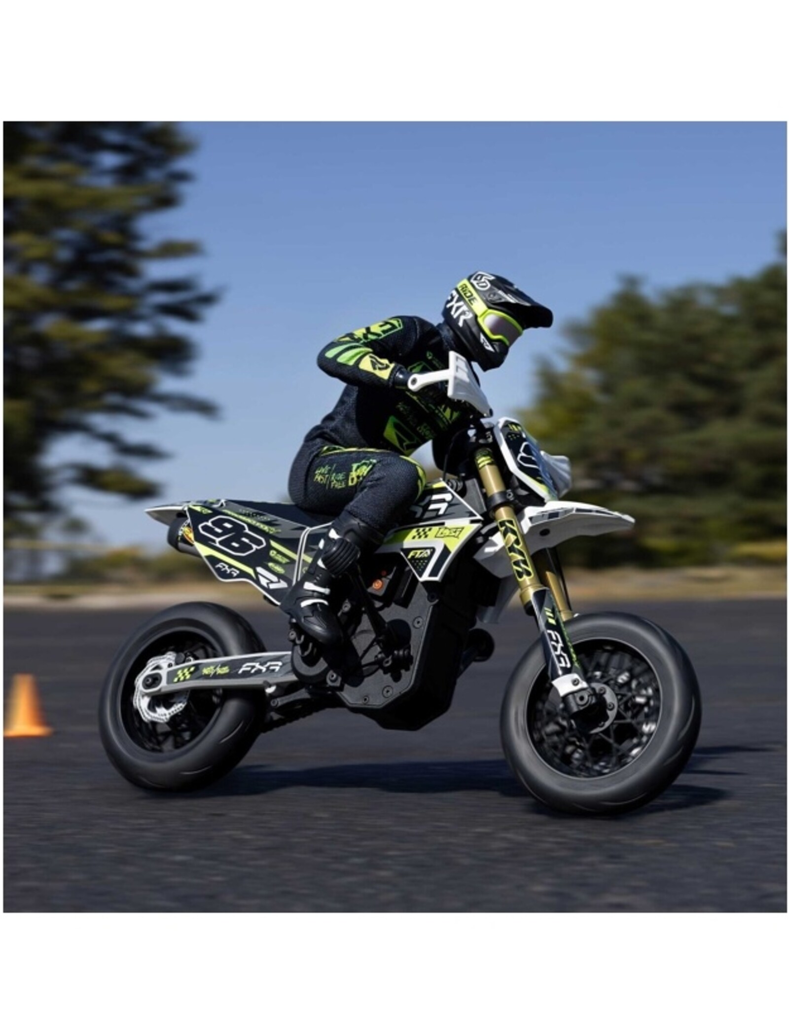 Losi LOS-2272 1/4 Promoto-SM FXR Supermoto Motorcycle RTR Basic, White