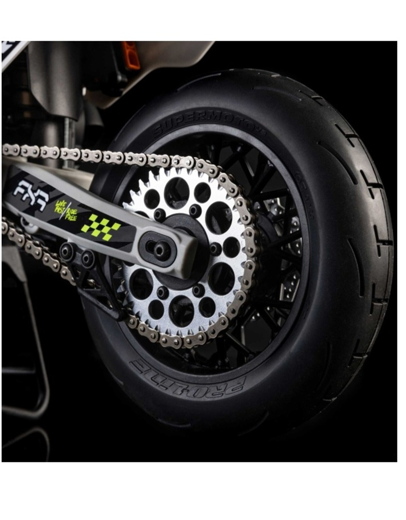 Losi LOS-2272 1/4 Promoto-SM FXR Supermoto Motorcycle RTR Basic, White