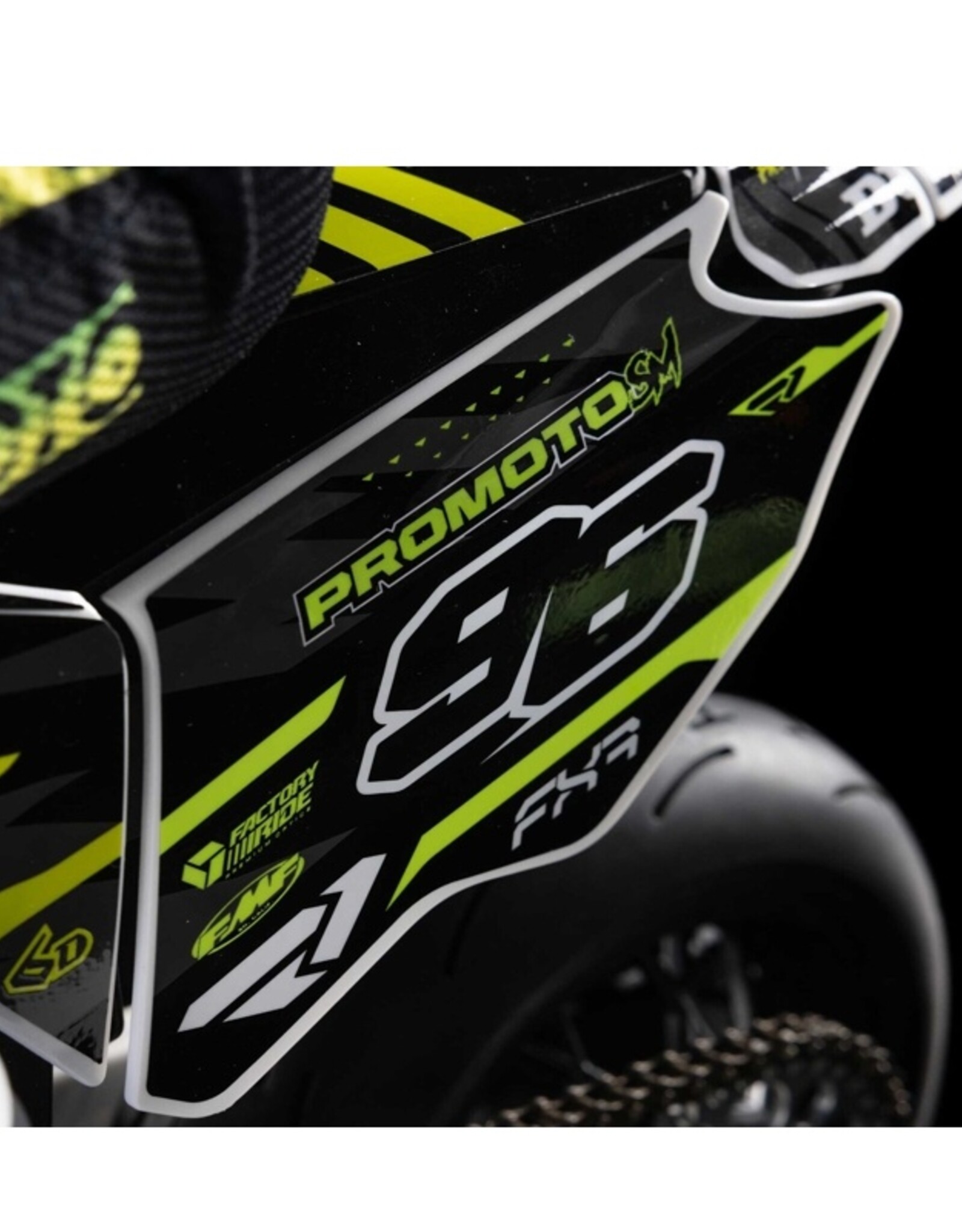 Losi LOS-2272 1/4 Promoto-SM FXR Supermoto Motorcycle RTR Basic, White