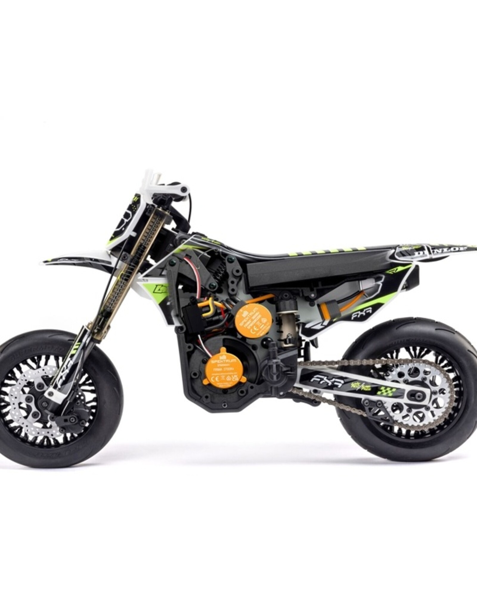 Losi LOS-2272 1/4 Promoto-SM FXR Supermoto Motorcycle RTR Basic, White