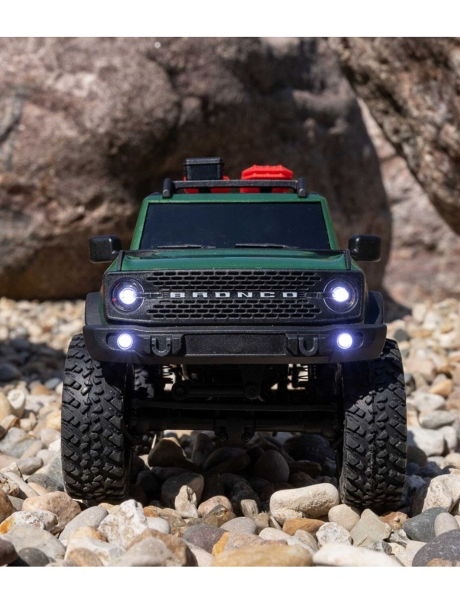 Axial AXI00006V2T5 1/24 SCX24 Ford Bronco 4X4 RTR Brushed Rock Crawler (Battery & Charger Included), Green