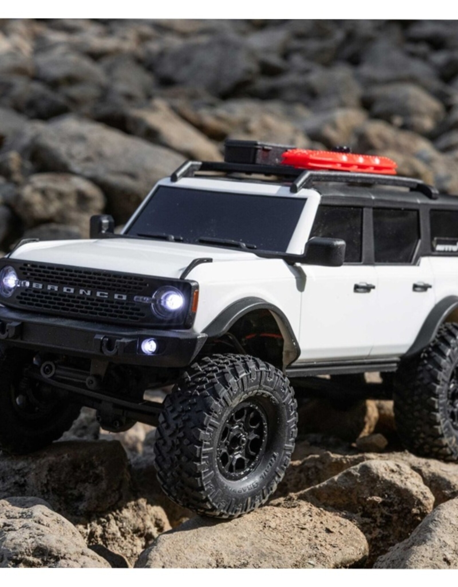 Axial AXI00006V2T4 1/24 SCX24 Ford Bronco 4X4 RTR Brushed Rock Crawler (Battery & Charger Included), White