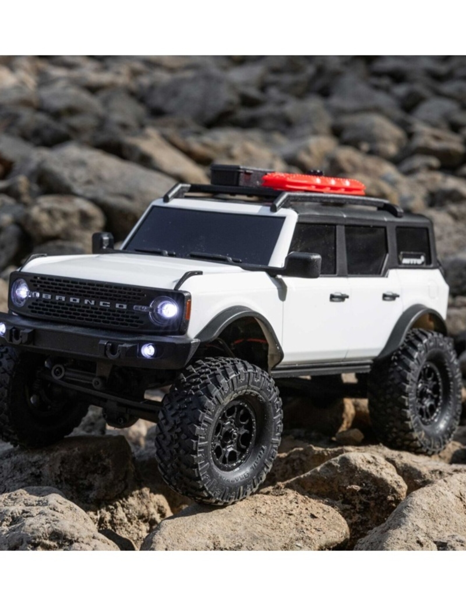 Axial AXI00006V2T4 1/24 SCX24 Ford Bronco 4X4 RTR Brushed Rock Crawler (Battery & Charger Included), White
