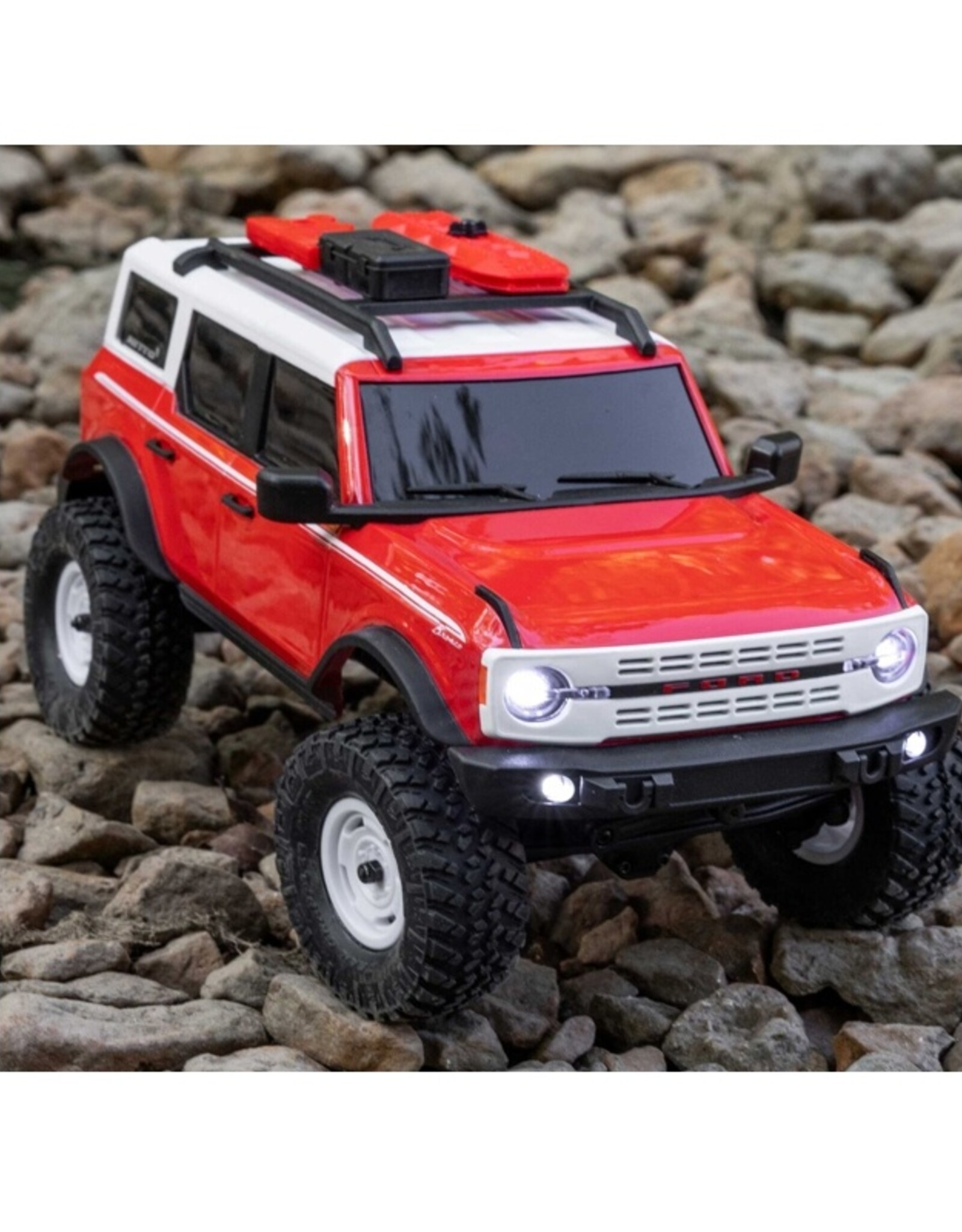Axial AXI00006V2T6 1/24 SCX24 Ford Bronco Heritage Edition 4X4 RTR Brushed Rock Crawler (Battery & Charger Included), Red