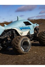 Losi LOS01026T3 1/18 Mini LMT Megalodon 2S 4X4 RTR Brushed Monster Truck, Blue