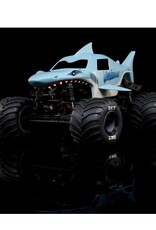 Losi LOS01026T3 1/18 Mini LMT Megalodon 2S 4X4 RTR Brushed Monster Truck, Blue