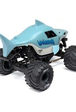 Losi LOS01026T3 1/18 Mini LMT Megalodon 2S 4X4 RTR Brushed Monster Truck, Blue