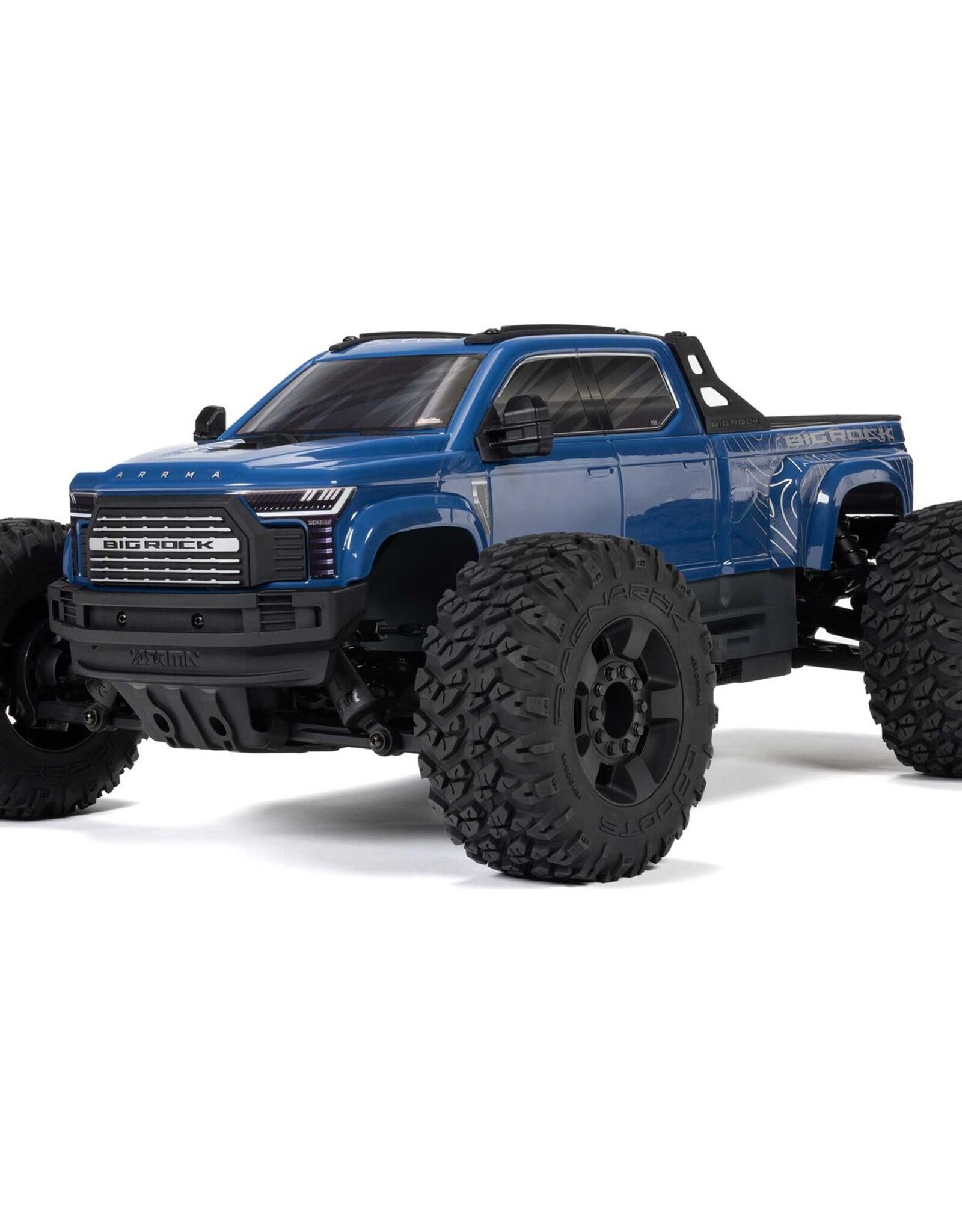 Arrma ARA4312V4T3 1/10 BIG ROCK 223S DSC 4X4 RTR Brushless Monster Truck, Blue