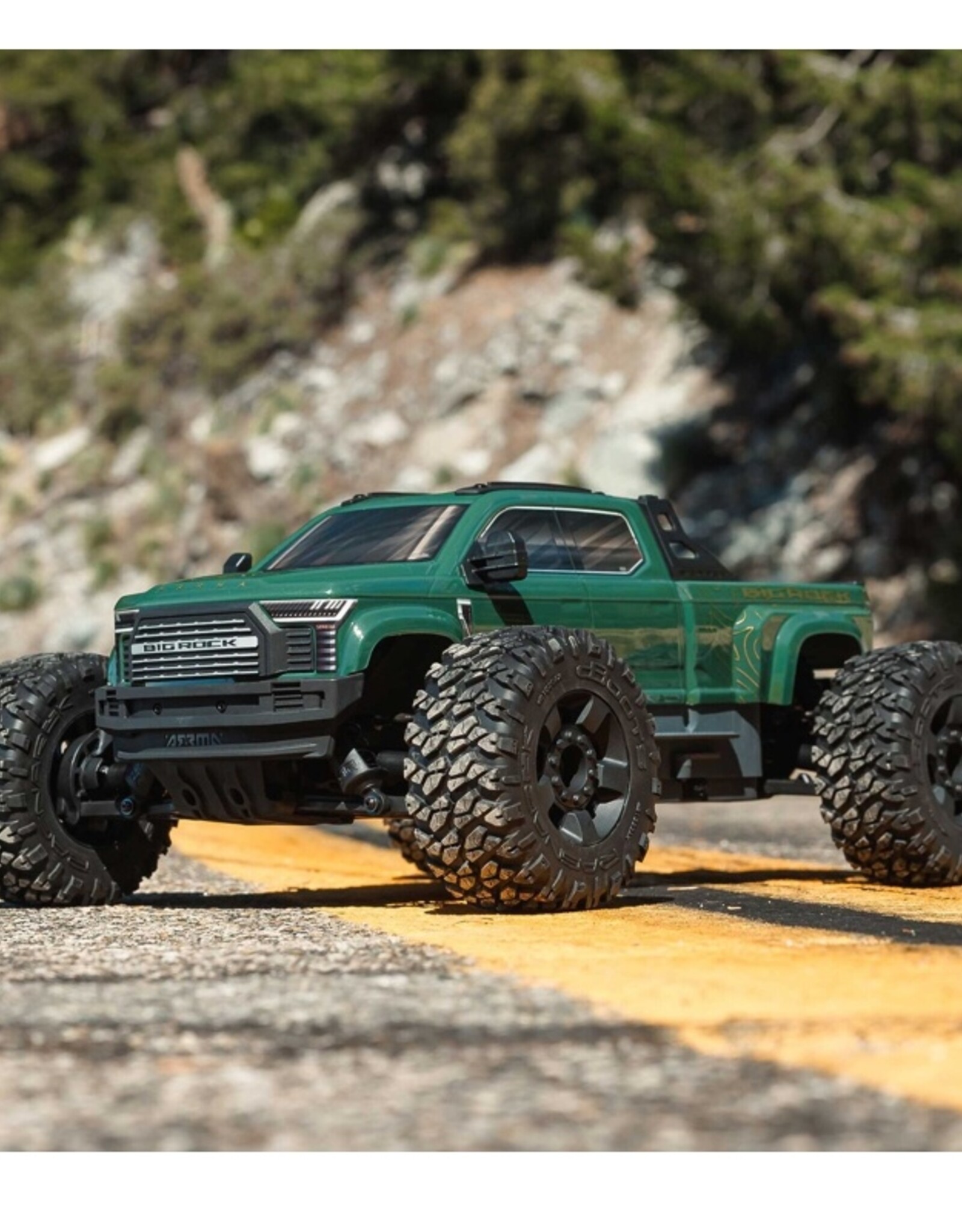 Arrma ARA4312V4T2 1/10 BIG ROCK 223S DSC 4X4 RTR Brushless Monster Truck, Green