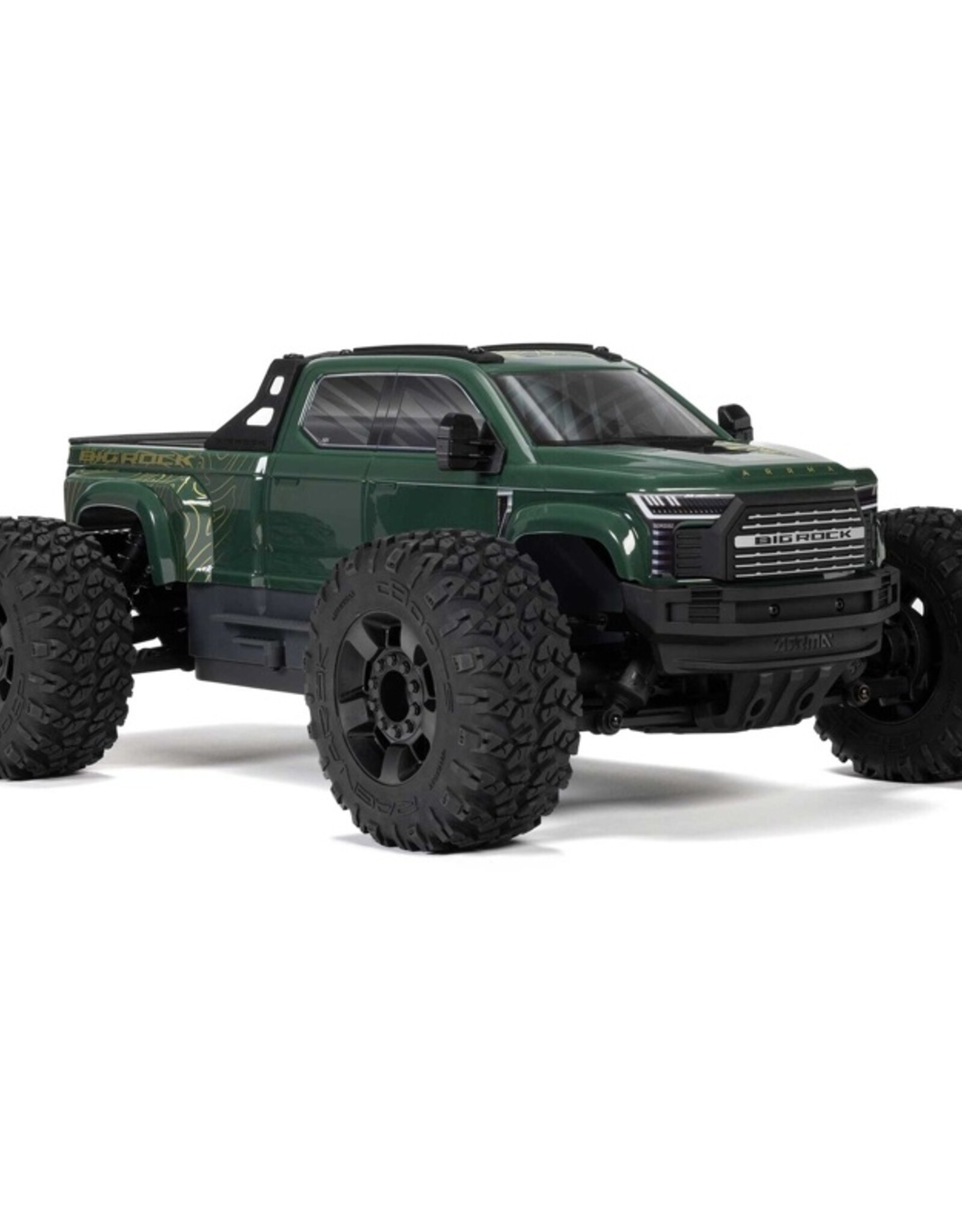 Arrma ARA4312V4T2 1/10 BIG ROCK 223S DSC 4X4 RTR Brushless Monster Truck, Green