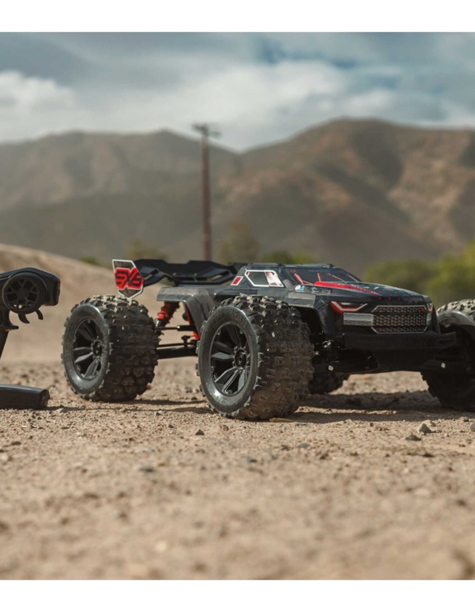 Arrma ARA8708V6T1 1/8 KRATON 6S EXB 4X4 RTR Brushless Speed Truck, BLACK