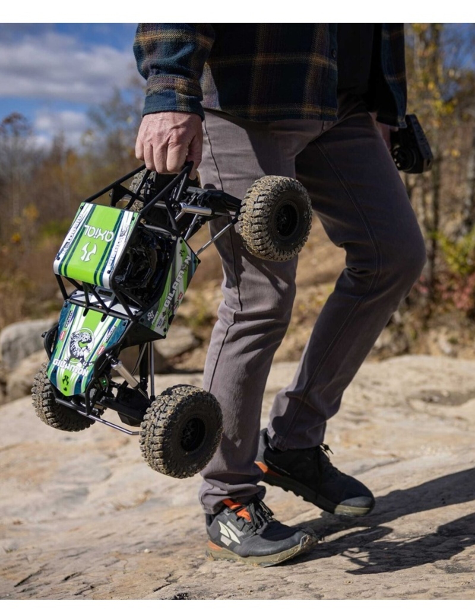 Axial AXI-1207T1 1/8 AXP8 Gilamon 2.2 4X4 RTR Brushed Trail Buggy, Green