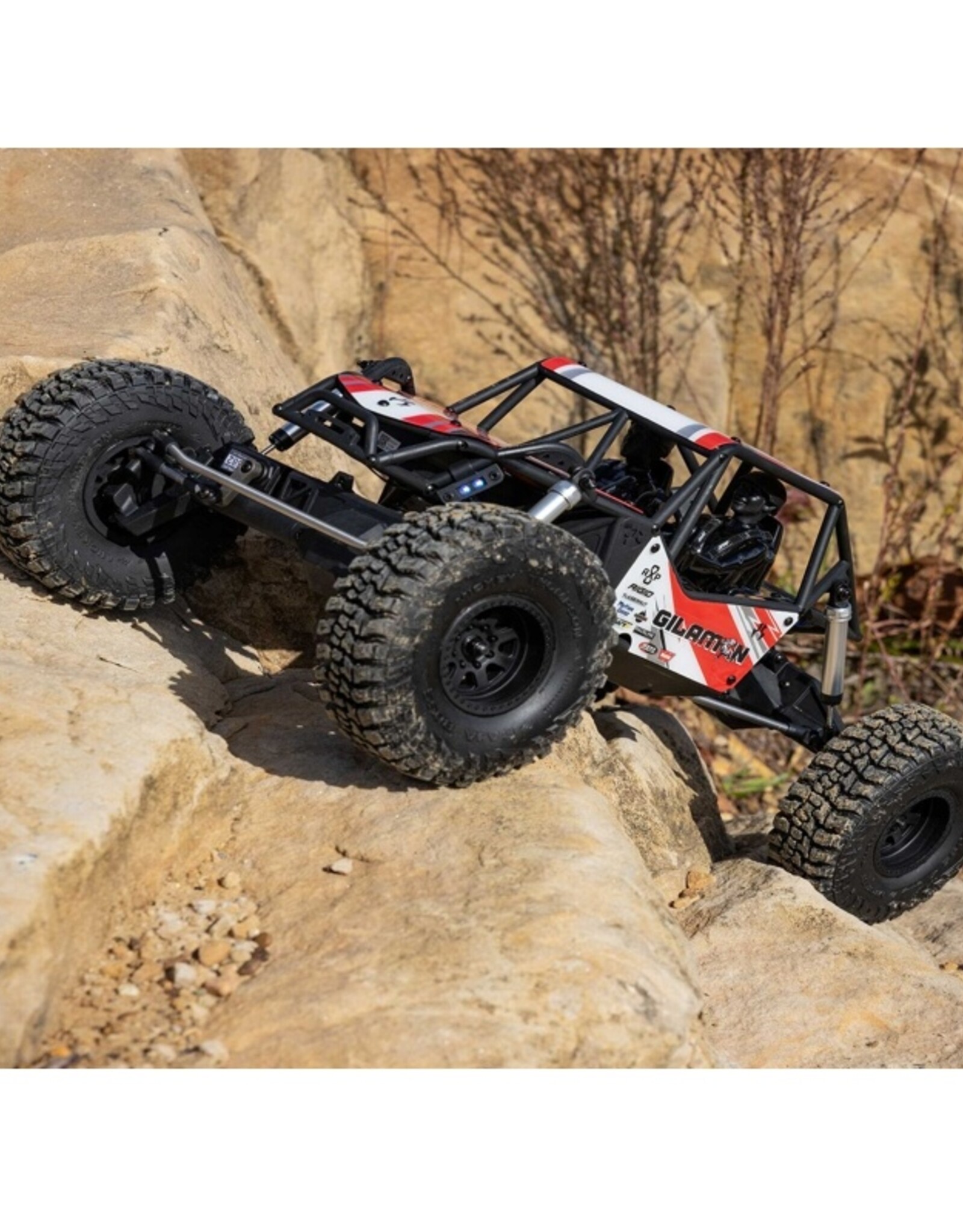 Axial AXI-1207T2 1/8 AXP8 Gilamon 2.2 4X4 RTR Brushed Trail Buggy, Red