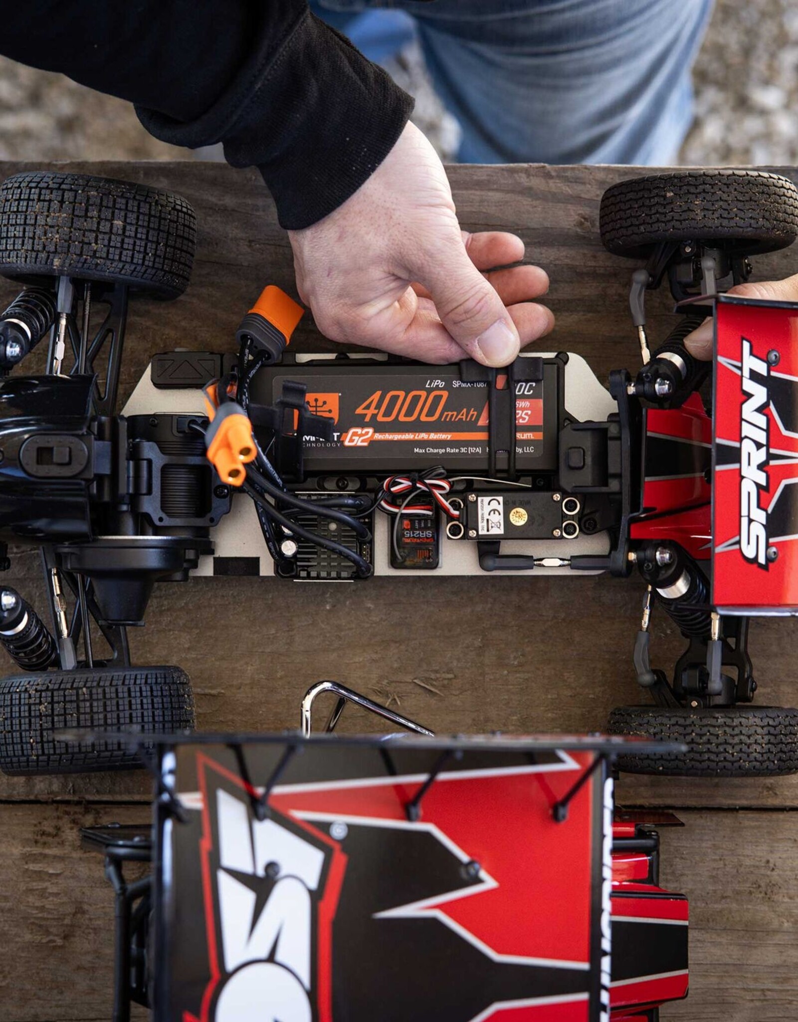Losi LOS-2359 1/10 22S Sprint 2WD Brushless RTR (Battery & Charger Included), Red