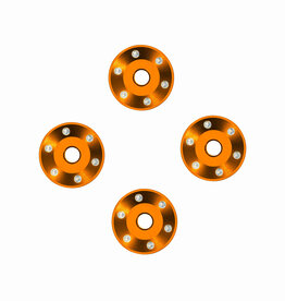 Traxxas TRA10257-ORNG  WHEEL WASHERS ALUM ORNG