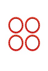 Traxxas TRA10276-RED BEADLOCK RINGS ALUM RED MACH