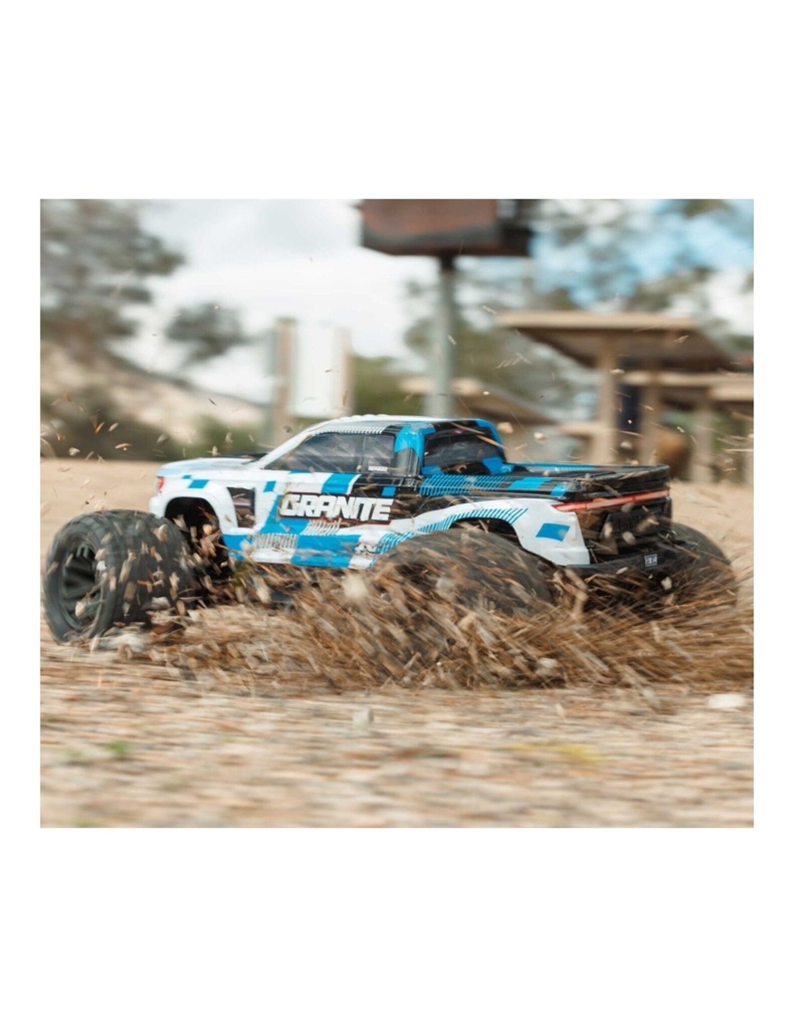 Arrma ARA4202V4T2 1/10 GRANITE MEGA 665 4X4 RTR Brushed Monster Truck, Blue