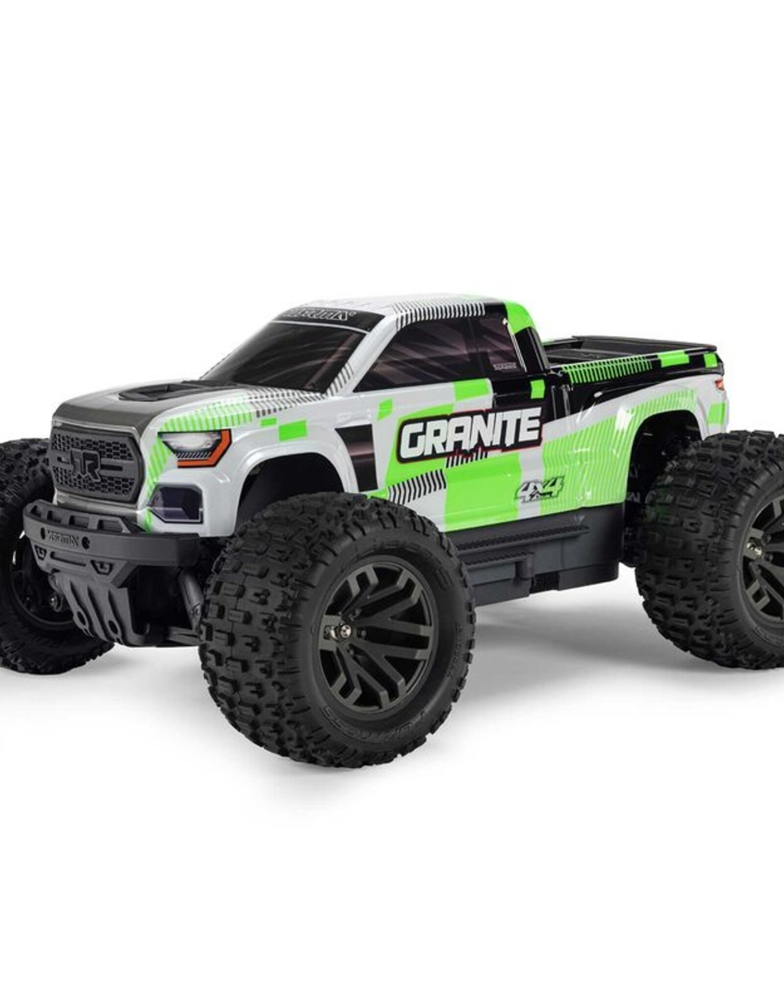 Arrma ARA4202V4T1 1/10 GRANITE MEGA 665 4X4 RTR Brushed Monster Truck, Green