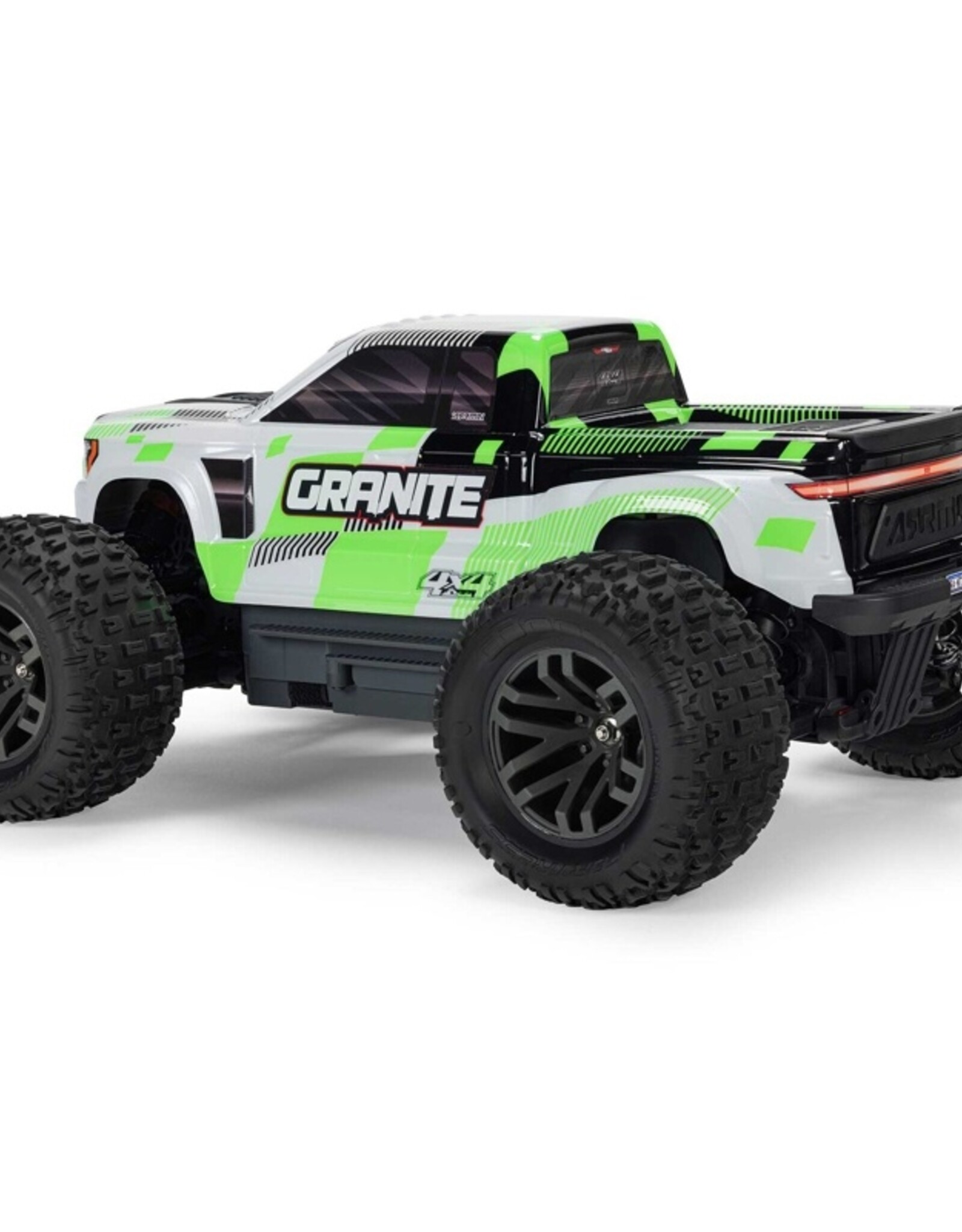 Arrma ARA4202V4T1 1/10 GRANITE MEGA 665 4X4 RTR Brushed Monster Truck, Green