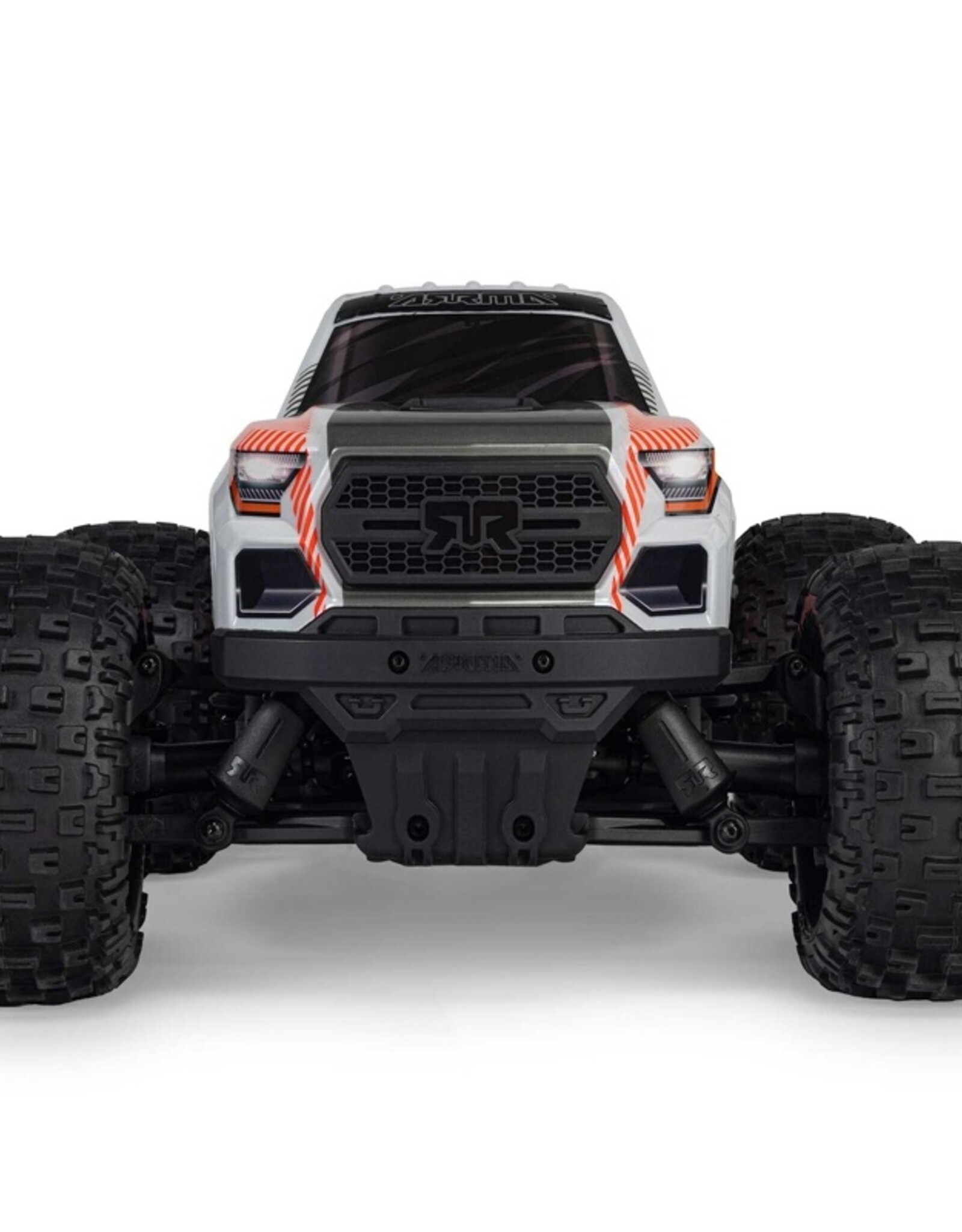 Arrma ARA4202V4T3 1/10 GRANITE MEGA 665 4X4 RTR Brushed Monster Truck, Orange