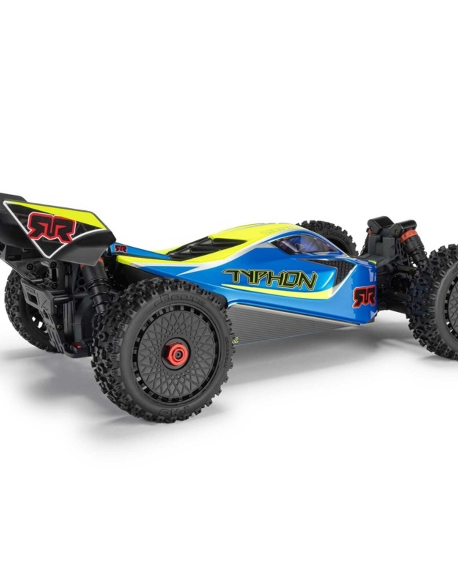 Arrma ARA4206V4T1 1/8 TYPHON MEGA 665 4X4 RTR Brushed Buggy, Blue