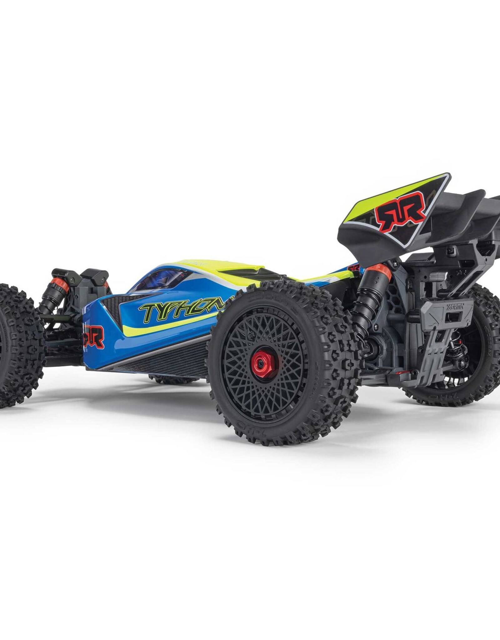 Arrma ARA4206V4T1 1/8 TYPHON MEGA 665 4X4 RTR Brushed Buggy, Blue