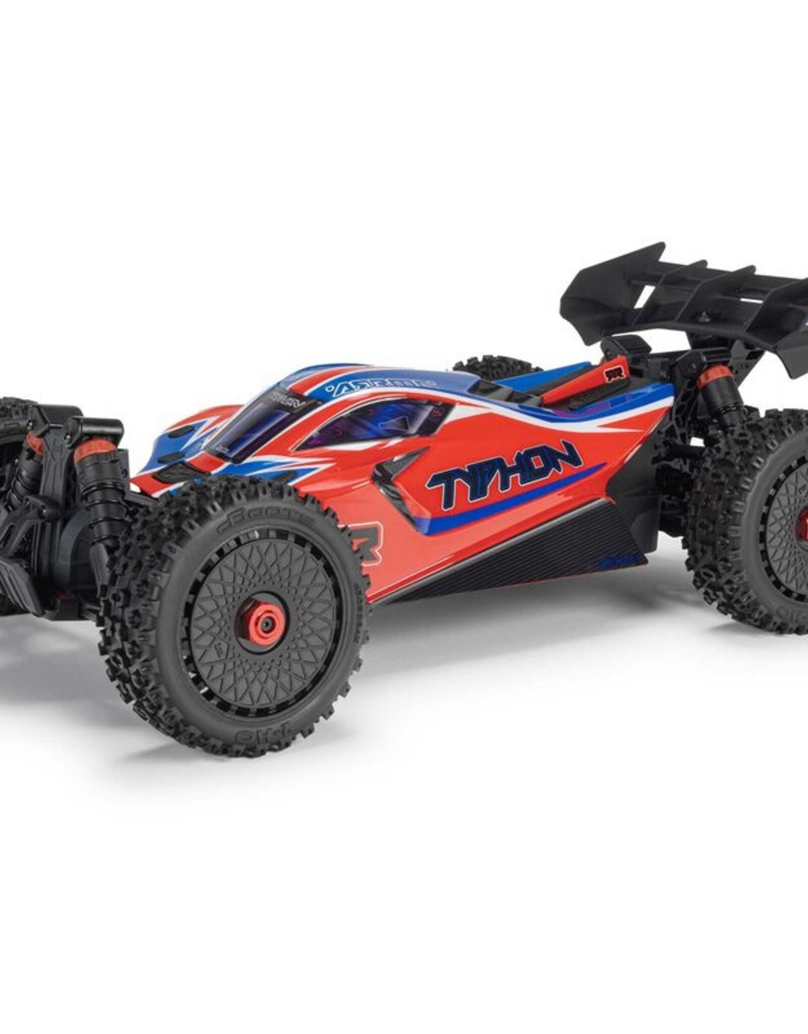Arrma ARA4206V4T3	1/8 TYPHON 4X4 RTR Brushed Buggy, Red