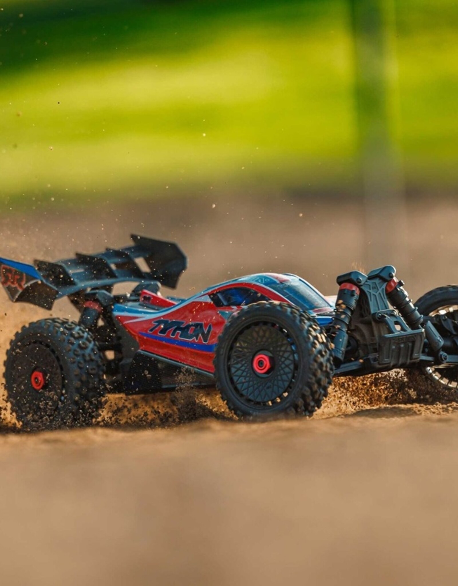 Arrma ARA4206V4T3	1/8 TYPHON 4X4 RTR Brushed Buggy, Red