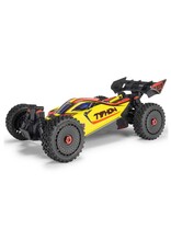 Arrma ARA4206V4T2 1/8 TYPHON MEGA 665 4X4 RTR Brushed Buggy, Yellow