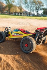 Arrma ARA4206V4T2 1/8 TYPHON MEGA 665 4X4 RTR Brushed Buggy, Yellow