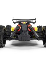 Arrma ARA4206V4T2 1/8 TYPHON MEGA 665 4X4 RTR Brushed Buggy, Yellow