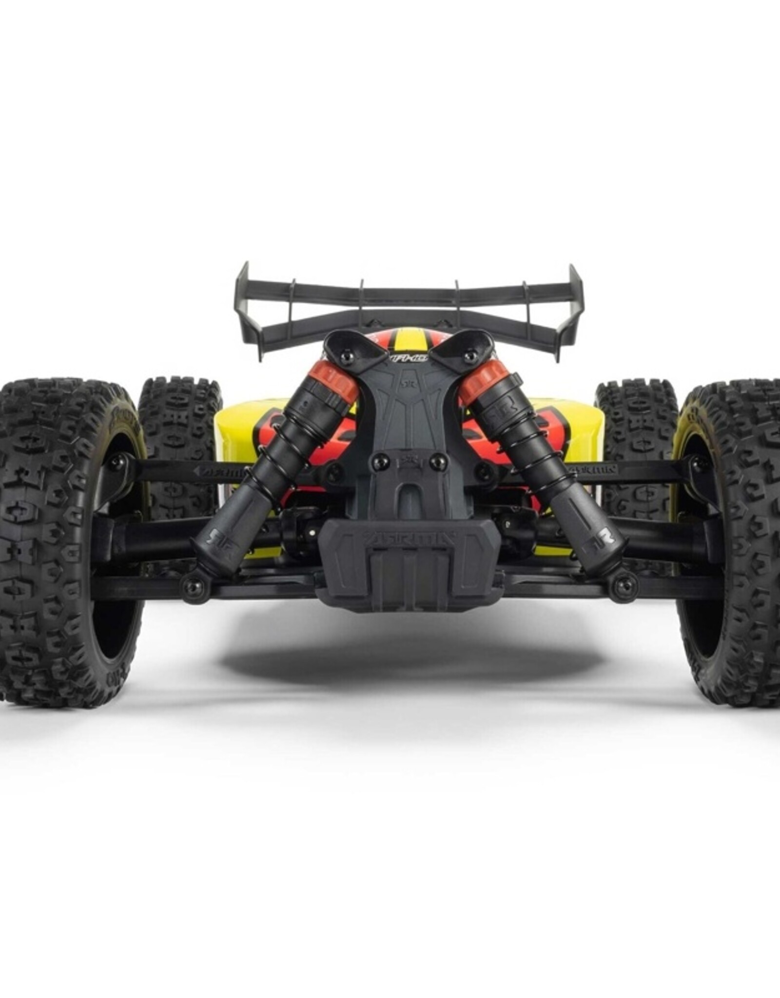 Arrma ARA4206V4T2 1/8 TYPHON MEGA 665 4X4 RTR Brushed Buggy, Yellow